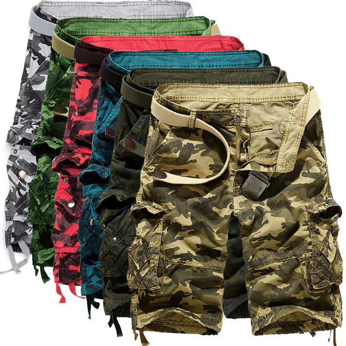 Glistensport Camouflage Cargo Shorts
