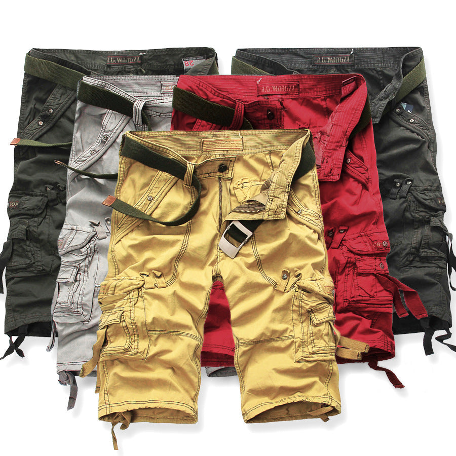 Glistensport Multi-Pocket Casual Cargo Shorts