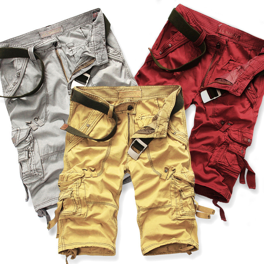 Glistensport Multi-Pocket Casual Cargo Shorts