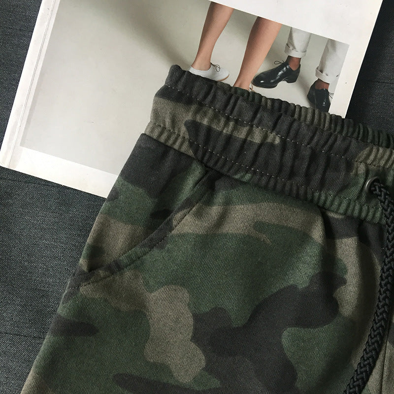 Glistensport Comfortable Fashionable Military Green Couple Shorts