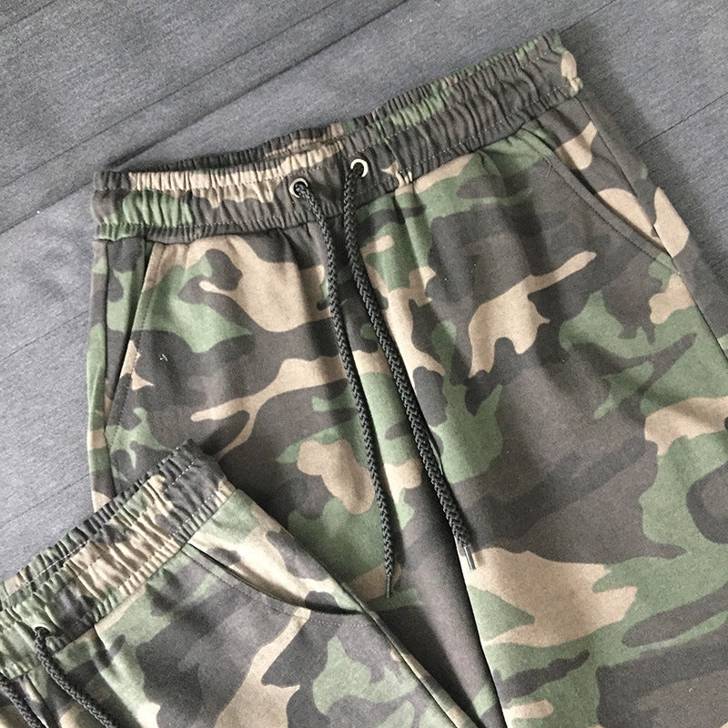 Glistensport Comfortable Fashionable Military Green Couple Shorts
