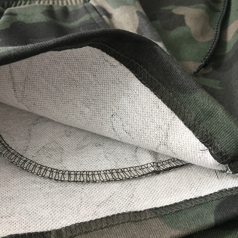 Glistensport Comfortable Fashionable Military Green Couple Shorts