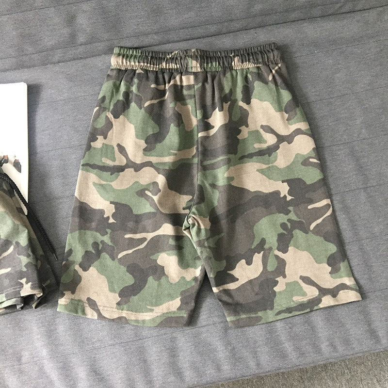 Glistensport Comfortable Fashionable Military Green Couple Shorts