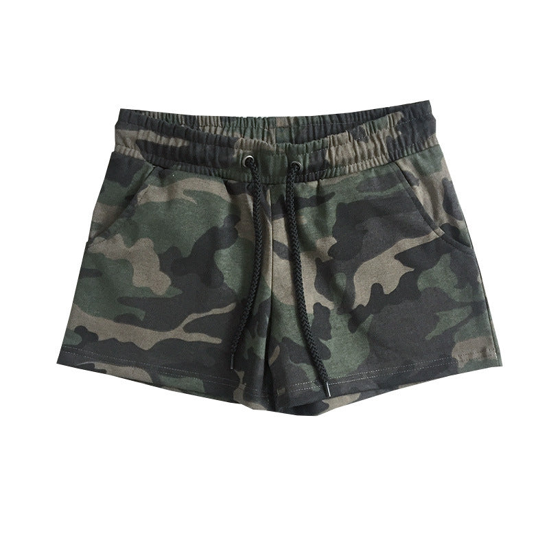 Glistensport Comfortable Fashionable Military Green Couple Shorts