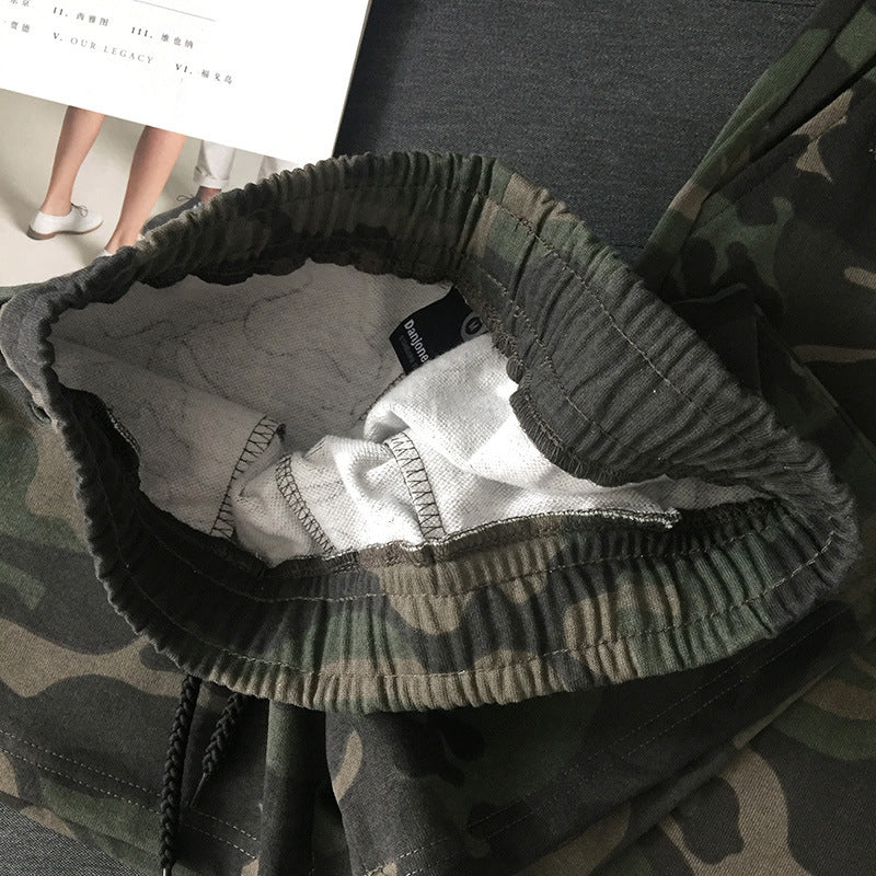 Glistensport Comfortable Fashionable Military Green Couple Shorts
