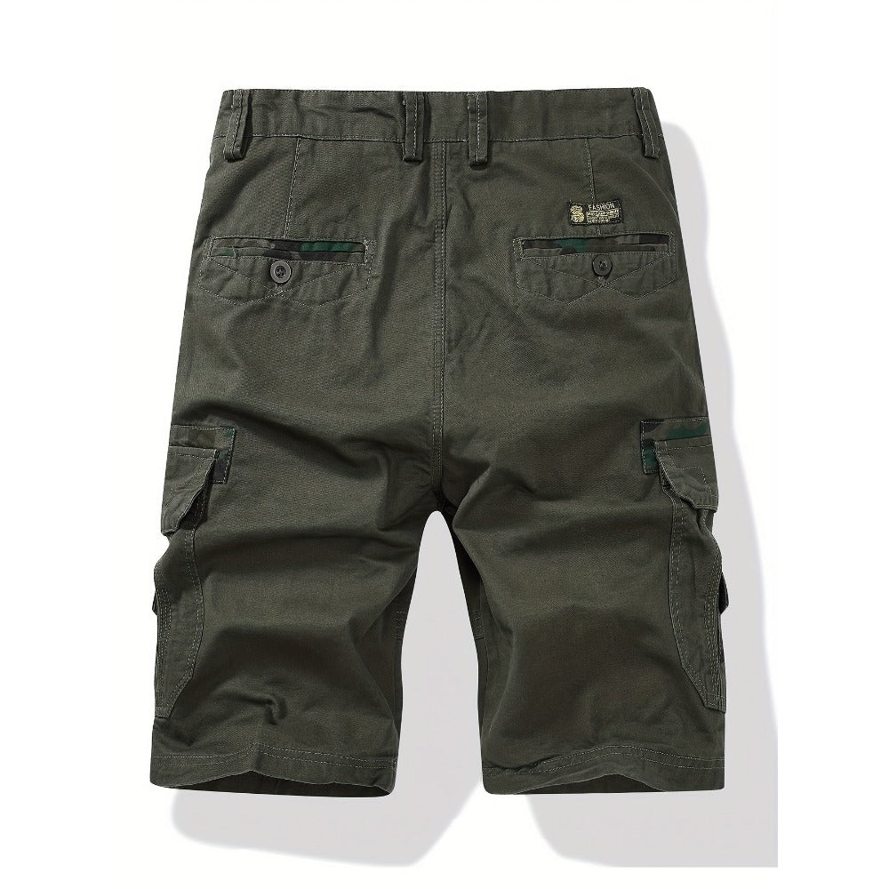 Glistensport 100% Cotton Camo Men's Cargo Shorts