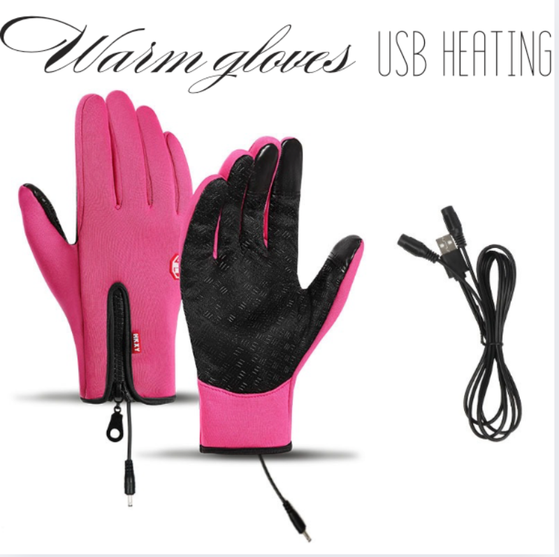 Glistensport™ Outdoor Heated Gloves Windproof and Waterproof with Plus Velvet