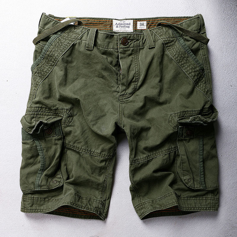 Glistensport Casual Camo Large Pocket Men's Shorts