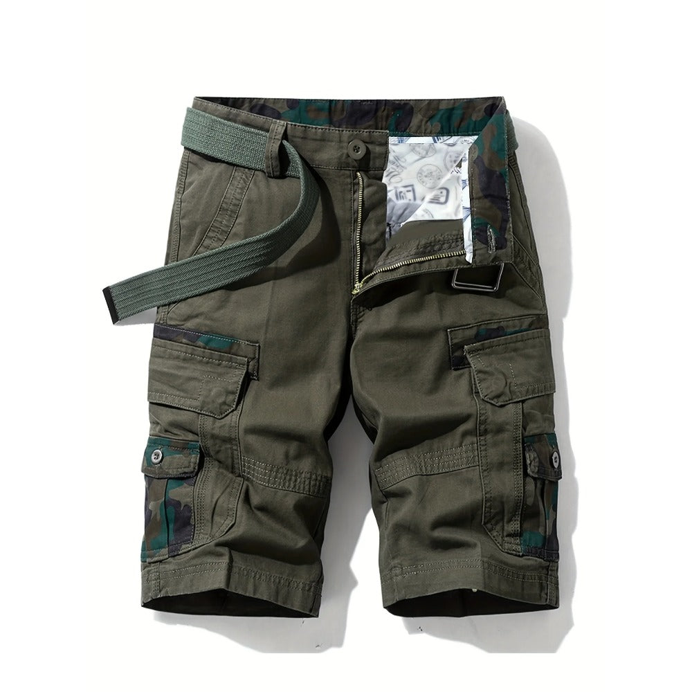 Glistensport 100% Cotton Camo Men's Cargo Shorts