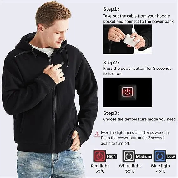 LAST DAY 40% OFF - 🎁 Dazzlesport™ Unisex Heated Hoodie(Free Shipping)