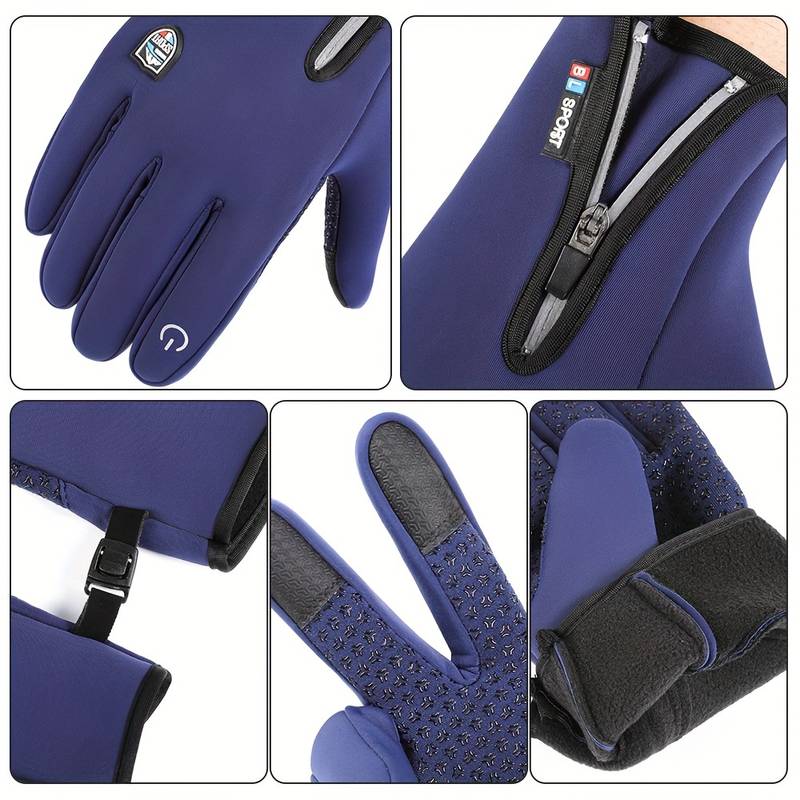 Glistensport™ Outdoor Heated Gloves Windproof and Waterproof with Plus Velvet