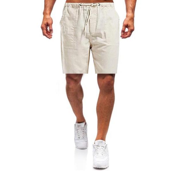 Glistensport Men's linen loose casual shorts