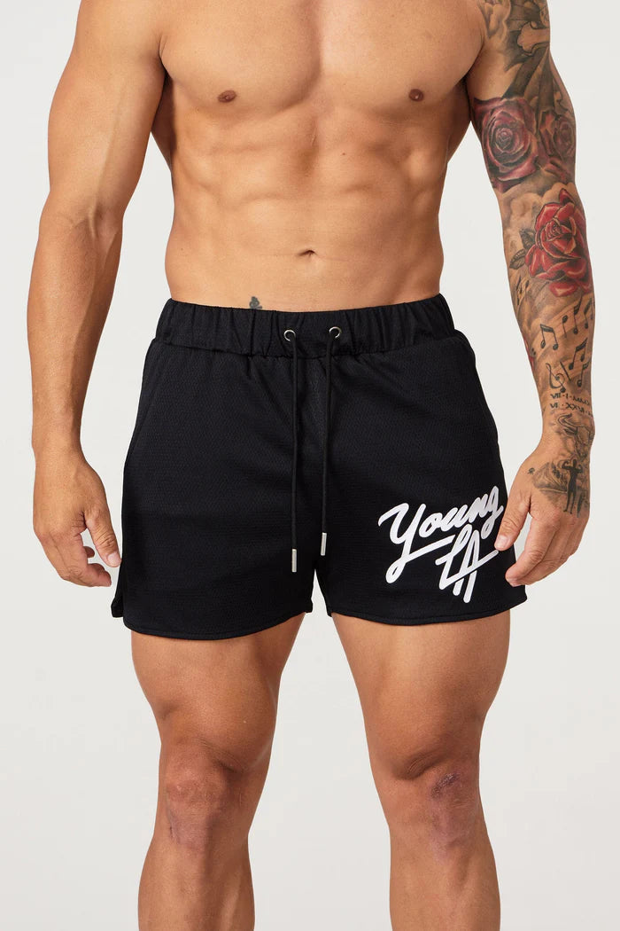 GlistenSport™ Casual Cotton Gym Shorts