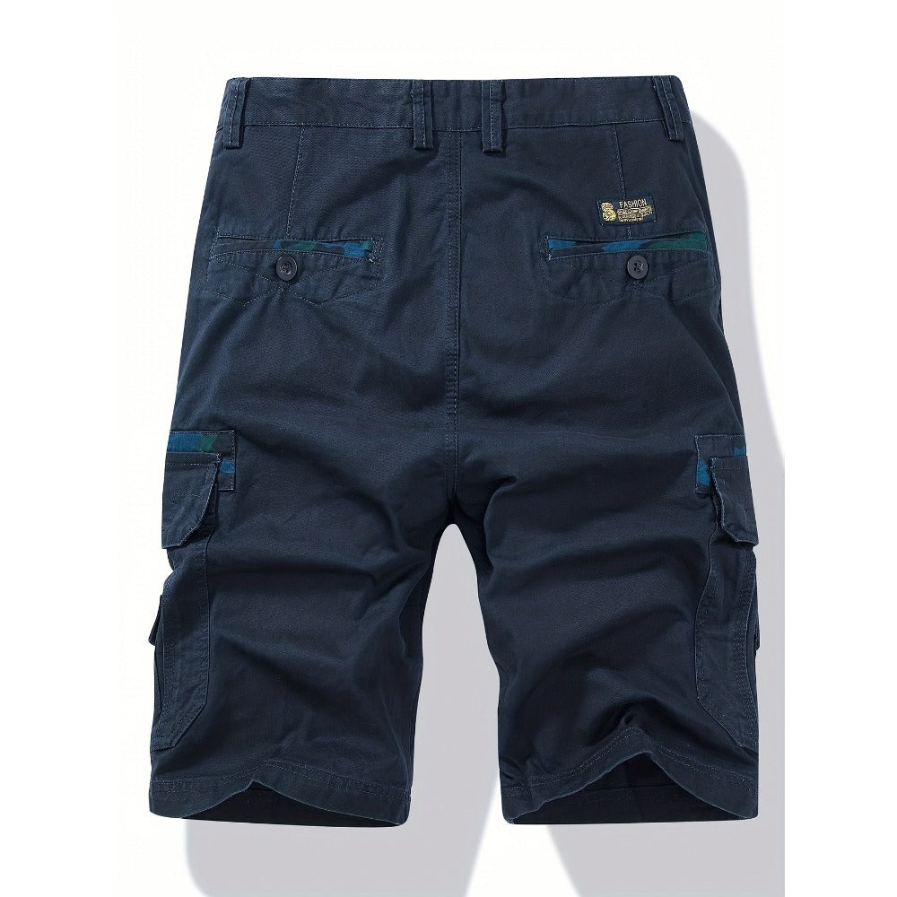 Glistensport 100% Cotton Camo Men's Cargo Shorts