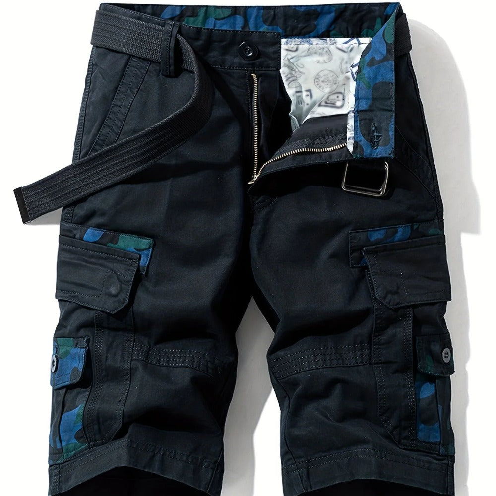 Glistensport 100% Cotton Camo Men's Cargo Shorts