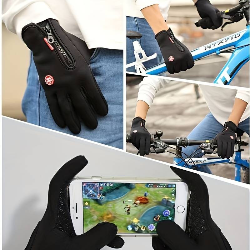 Glistensport™ Outdoor Touch Screen Non-slip Waterproof Windproof Sports Gloves