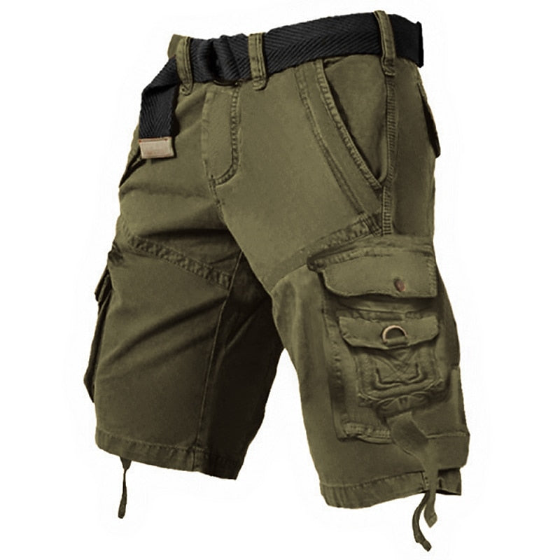 Glistensport Mens Cargo Shorts Multi Pockets Cargo Shorts