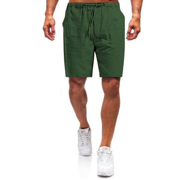 Glistensport Men's linen loose casual shorts