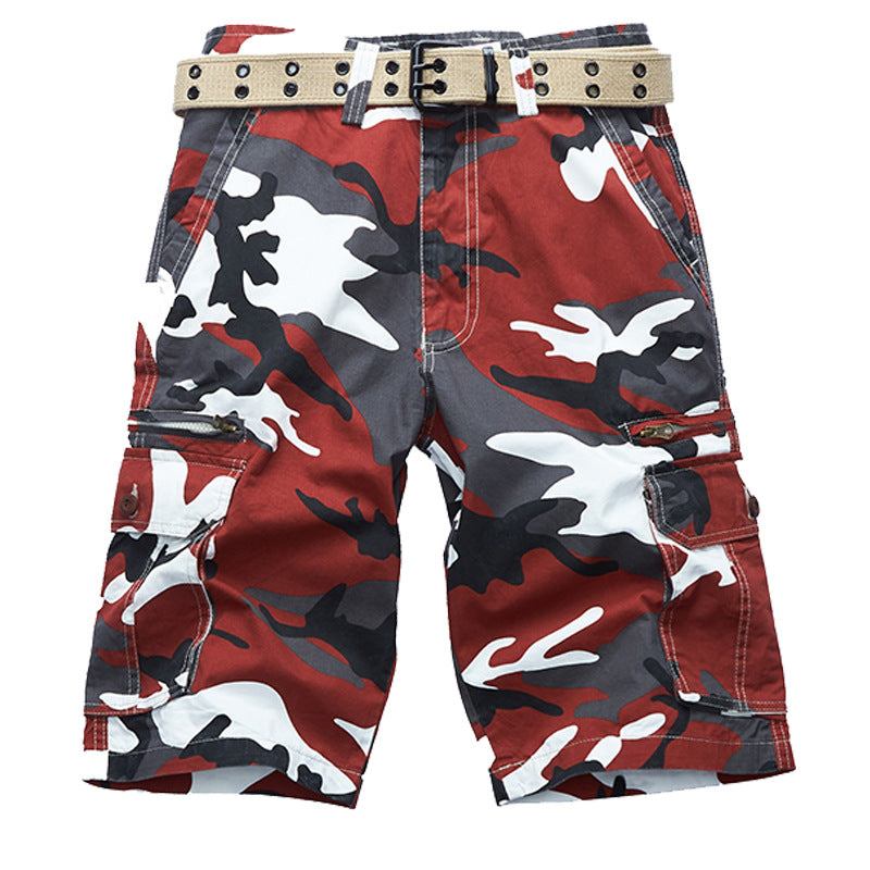 Glistensport Casual Beach Camouflage Cotton Men's Shorts