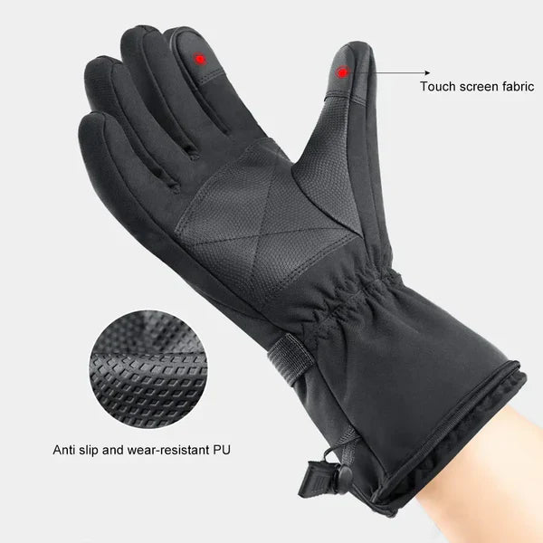 Glistensport™ Leather Rechargeable Heated Gloves
