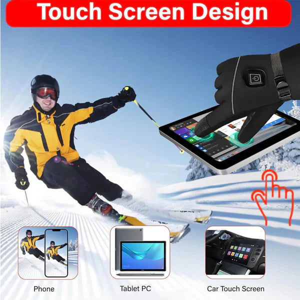 Glistensport™ Leather Rechargeable Heated Gloves