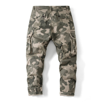 Glistensport New Autumn and Winter Men's Loose Camouflage Multi-pocket Pants