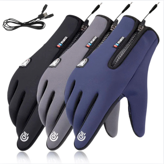 Glistensport™ Outdoor Heated Gloves Windproof and Waterproof with Plus Velvet