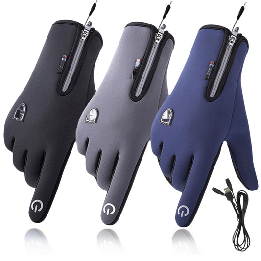 Glistensport™ Outdoor Heated Gloves Windproof and Waterproof with Plus Velvet