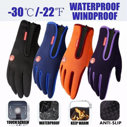 Glistensport™ Outdoor Touch Screen Non-slip Waterproof Windproof Sports Gloves