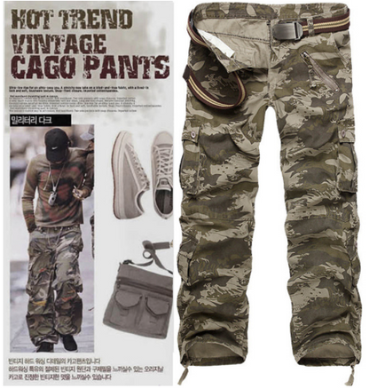 Glistensport Men's Outdoor Camo Cargo Pants