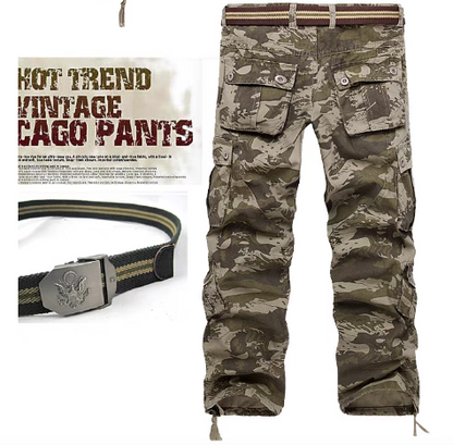 Glistensport Men's Outdoor Camo Cargo Pants