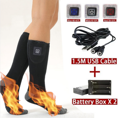 Glistensport™ Heated Socks with Adjustable Temperature