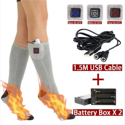 Glistensport™ Heated Socks with Adjustable Temperature