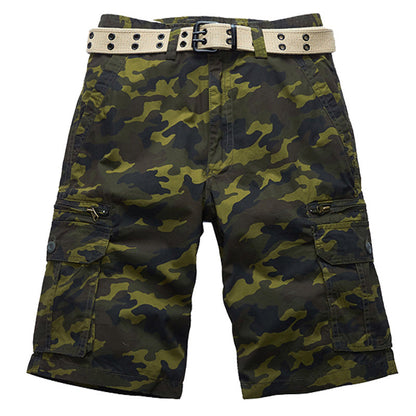 Glistensport Casual Beach Camouflage Cotton Men's Shorts