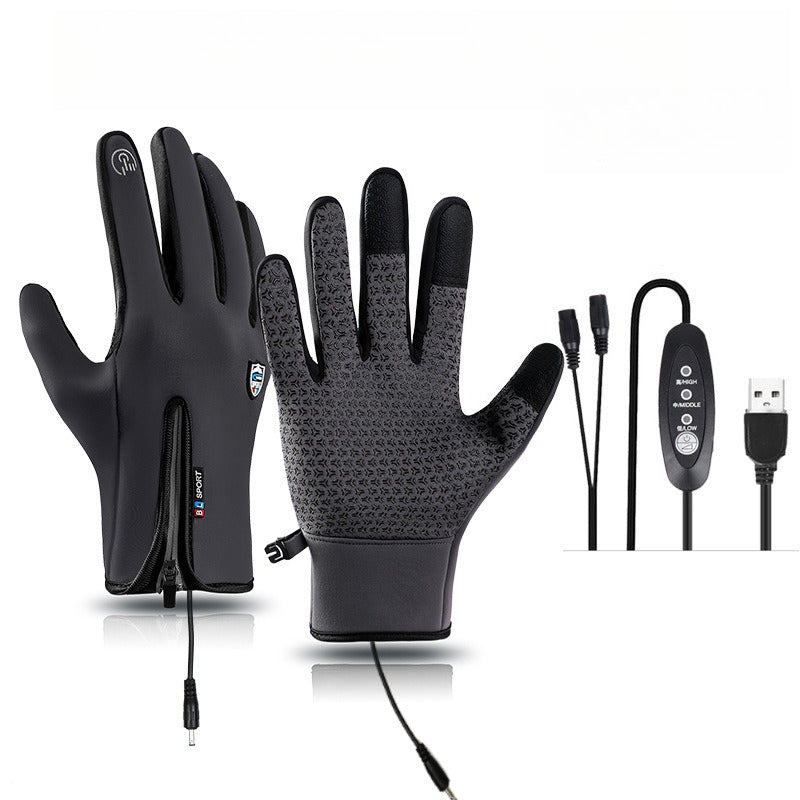 Glistensport™ Heated Gloves Windproof and Waterproof with Plus Velvet