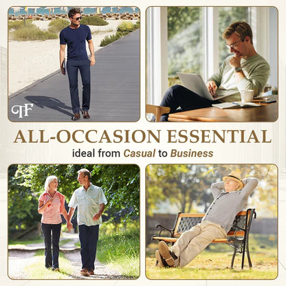 Glistensport Men's High Stretch Straight Fit Pants