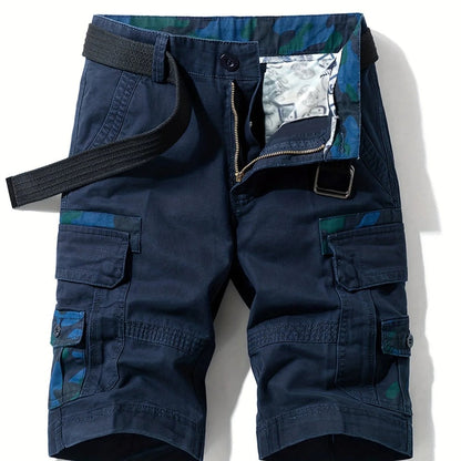 Glistensport 100% Cotton Camo Men's Cargo Shorts