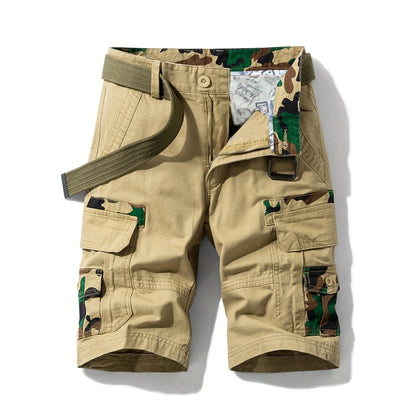 Glistensport 100% Cotton Camo Men's Cargo Shorts