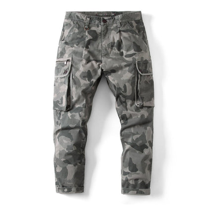 Glistensport New Autumn and Winter Men's Loose Camouflage Multi-pocket Pants