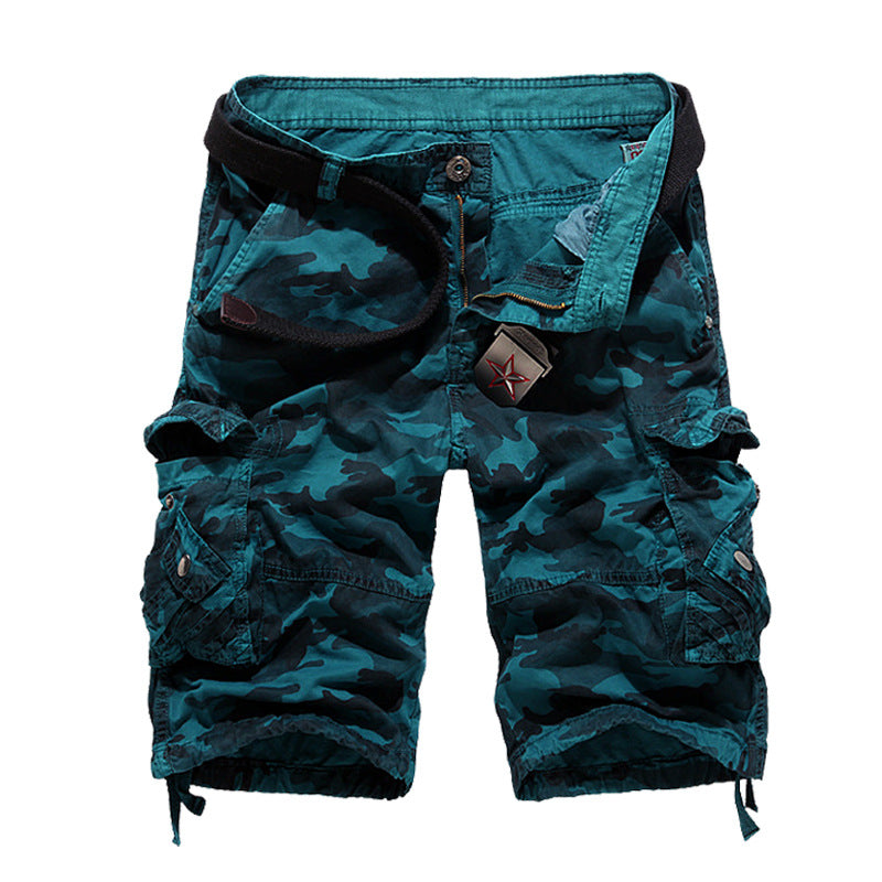 Glistensport Camouflage Cargo Shorts