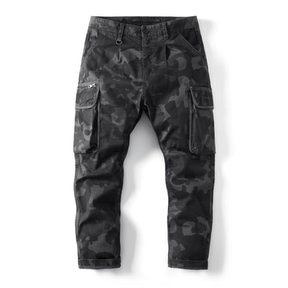 Glistensport New Autumn and Winter Men's Loose Camouflage Multi-pocket Pants