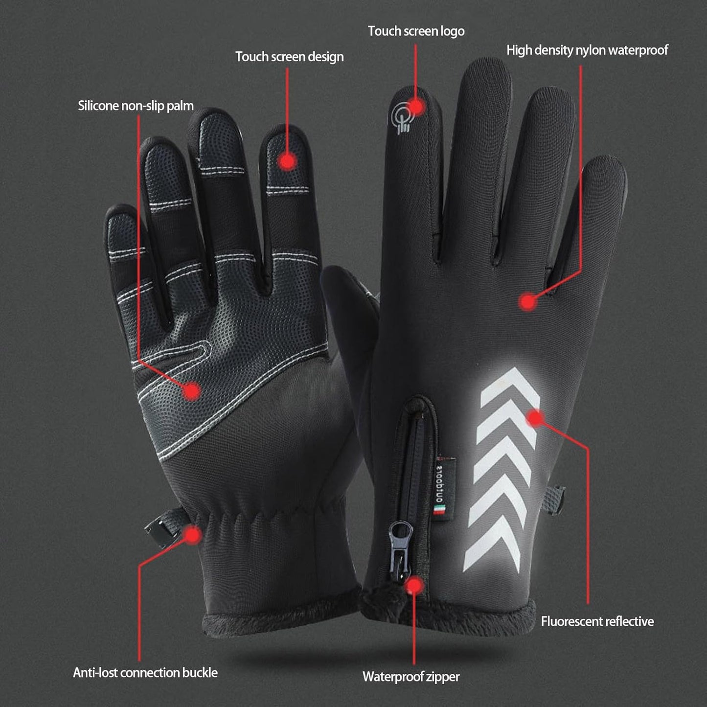 Glistensport™ Winter USB Heated Warm Gloves