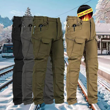 Men's Windproof Warm Outdoor Cargo Pants