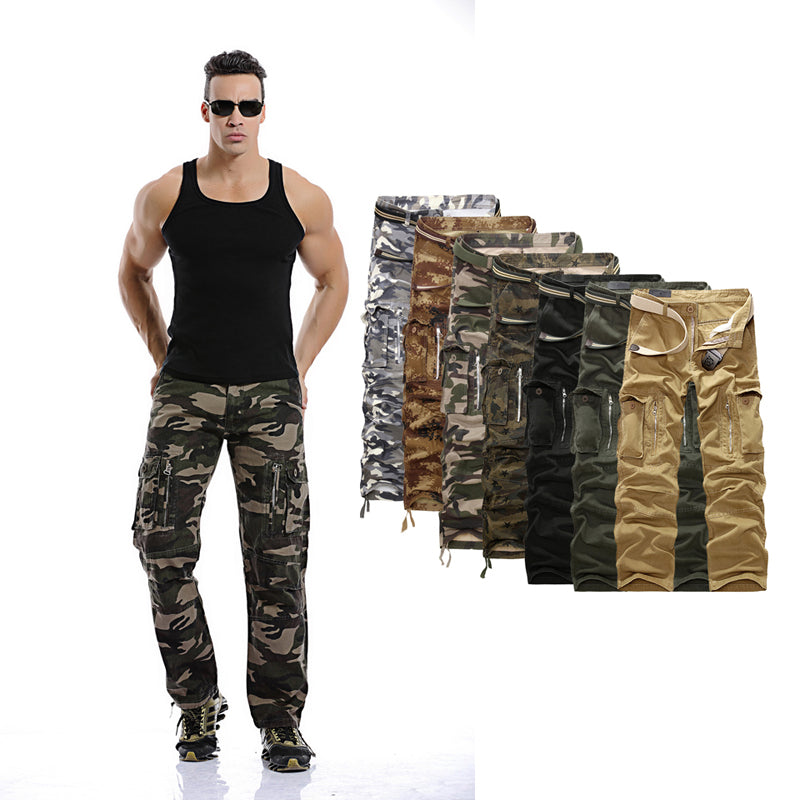 Glistensport Men's Outdoor Multi-Pocket Cargo Pants