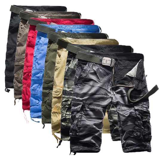 GlistenSport™ Outdoor Cargo Camouflage Shorts