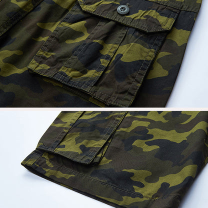 Glistensport Casual Beach Camouflage Cotton Men's Shorts