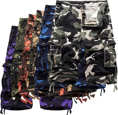 Glistensport Outdoor Camo Cargo Shorts