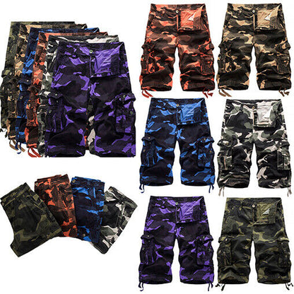 Glistensport Outdoor Camo Cargo Shorts