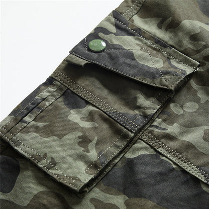 Glistensport Men's Outdoor Camouflage Cargo Shorts