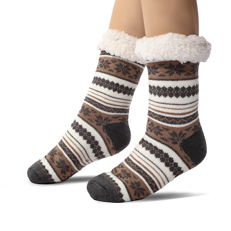 Premium Men's Floor Standing Home Socks - Extra Thick Fleece Lining